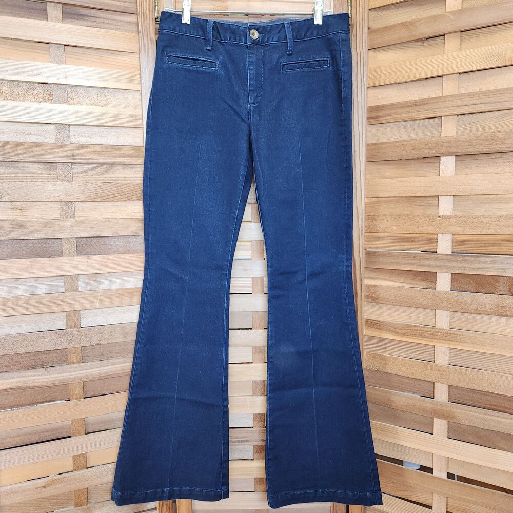 Banana Republic Dark Blue Flare Jeans Women Size 29